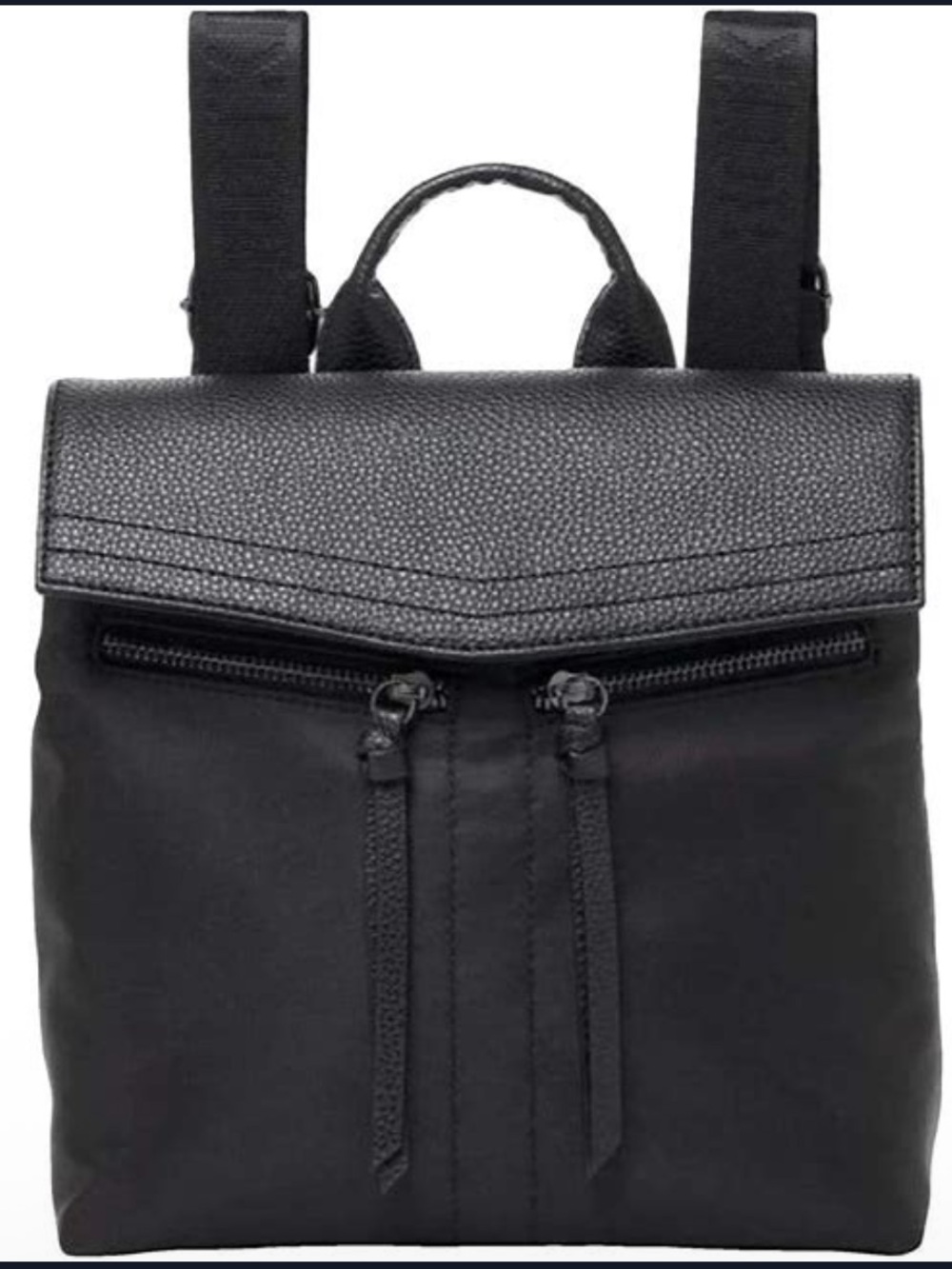 NWT Botkier Black Nylon & Faux Leather Mini Backpack